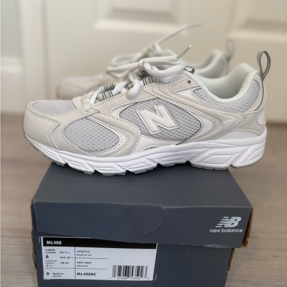 New Balance Light Grey/White ML408 Sneakers